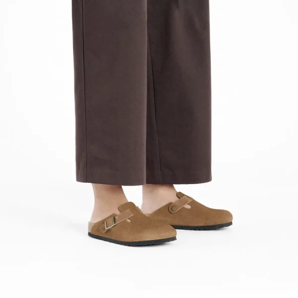 Boston Suede Embossed Corduroy Dark Tea - Image 2