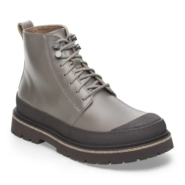 Prescott Lace Men Oiled Leather Concrete Gray