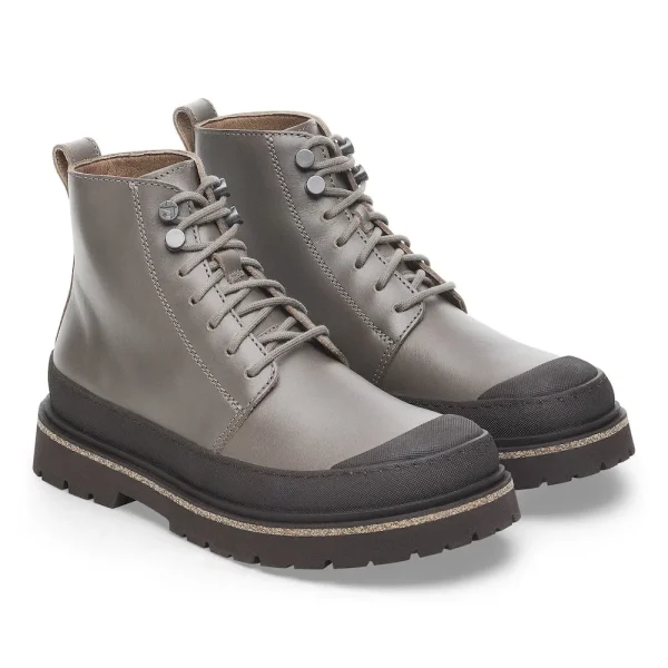 Prescott Lace Men Oiled Leather Concrete Gray - Image 4