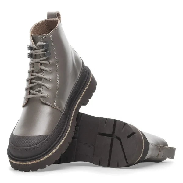 Prescott Lace Men Oiled Leather Concrete Gray - Image 2