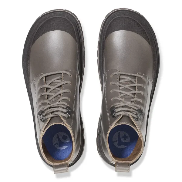Prescott Lace Men Oiled Leather Concrete Gray - Image 3