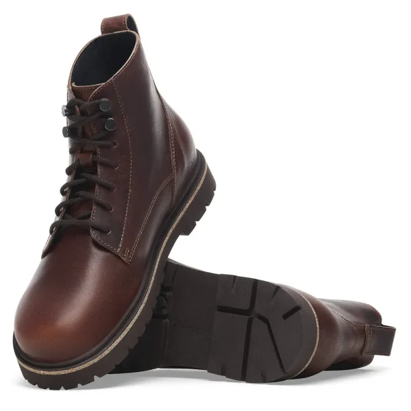 Highwood Lace Mid Men Leather Chocolate - Image 2