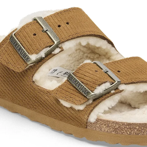 Arizona Shearling Suede Leather-Shearling Corduroy Cork Brown - Image 8