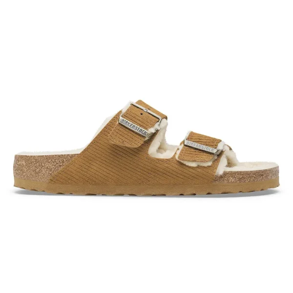 Arizona Shearling Suede Leather-Shearling Corduroy Cork Brown - Image 7