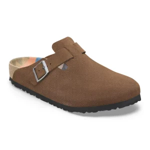 Boston Suede Leather Dark Tea
