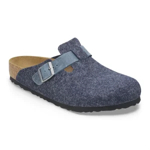 Boston Natural Leather-Felt Midnight Blue