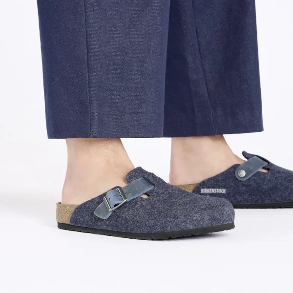 Boston Natural Leather-Felt Midnight Blue - Image 8