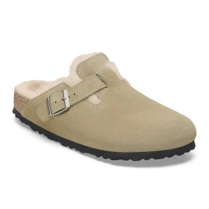 Boston Shearling Suede Leather Taupe