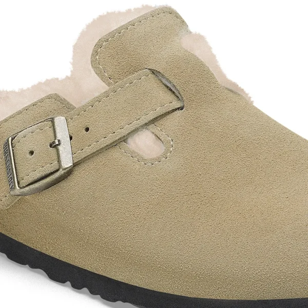 Boston Shearling Suede Leather Taupe - Image 8