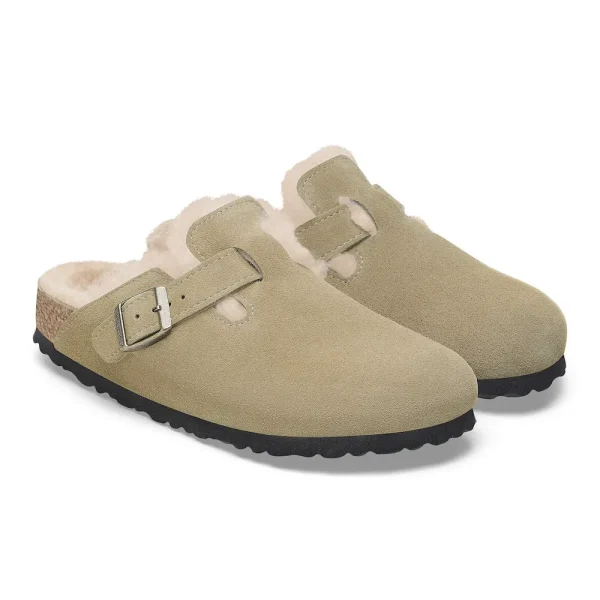 Boston Shearling Suede Leather Taupe - Image 6