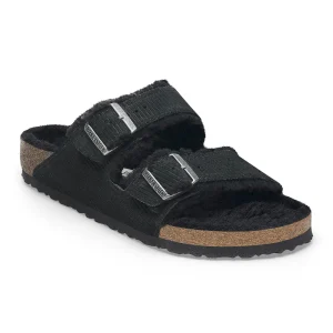 Arizona Shearling Suede Leather-Shearling Corduroy Black