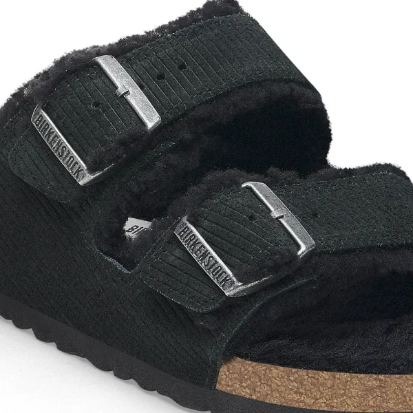 Arizona Shearling Suede Leather-Shearling Corduroy Black - Image 6