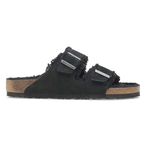 Arizona Shearling Suede Leather-Shearling Corduroy Black - Image 5