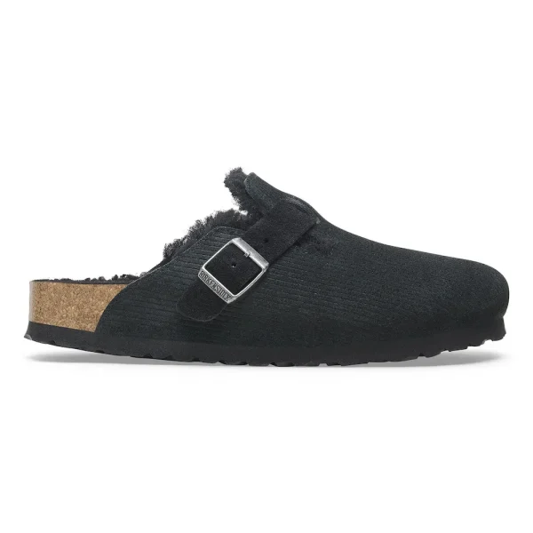 Boston Teddy Shearling Suede Leather-Shearling Corduroy Black - Image 7