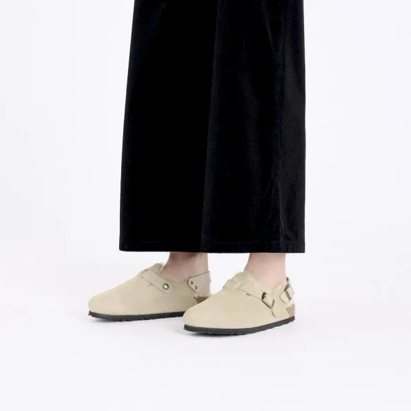 Tokio Shearling Suede Leather-Shearling Taupe - Image 2
