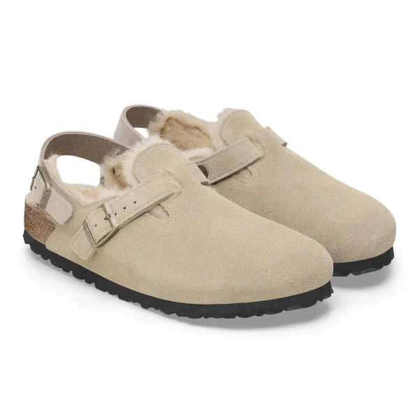 Tokio Shearling Suede Leather-Shearling Taupe - Image 6
