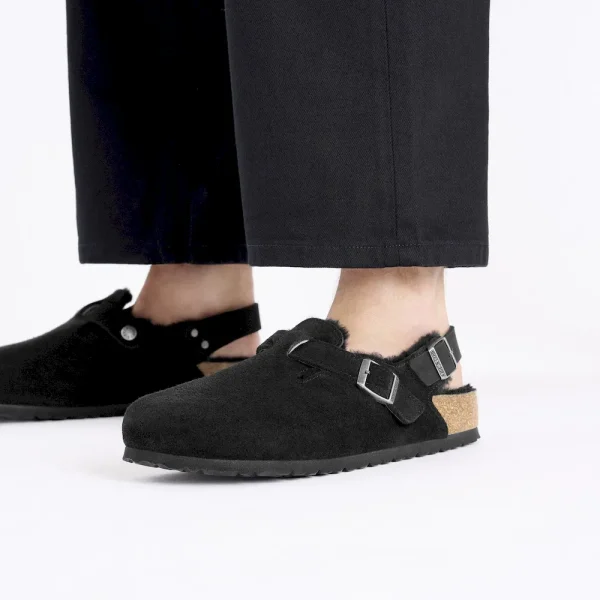 Tokio Shearling Suede Leather-Shearling Black - Image 8