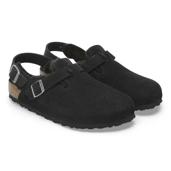 Tokio Shearling Suede Leather-Shearling Black - Image 4
