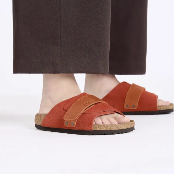 Kyoto Nubuck-Suede Leather Rust Brown - Image 3