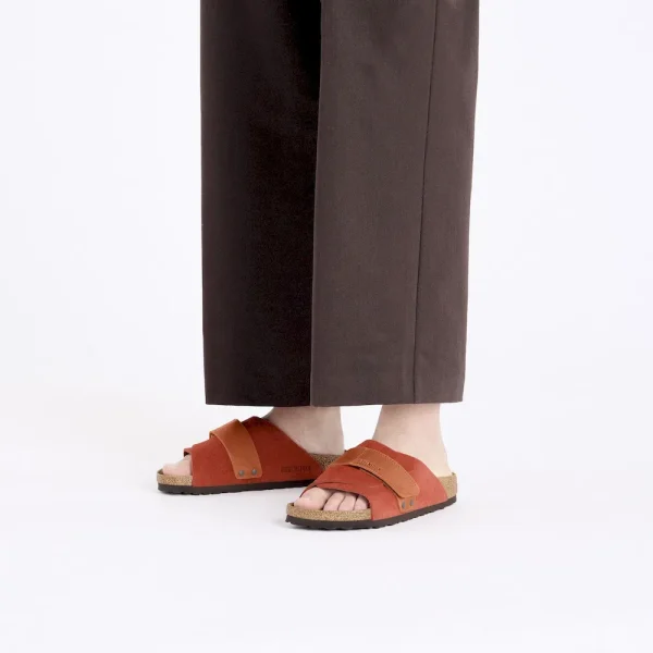 Kyoto Nubuck-Suede Leather Rust Brown - Image 2