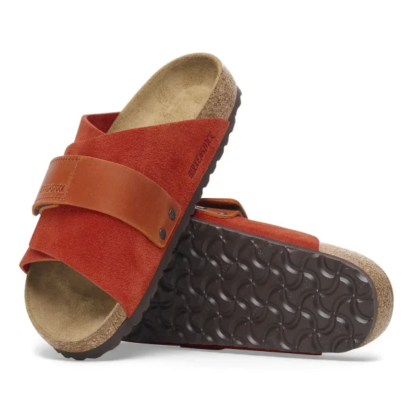 Kyoto Nubuck-Suede Leather Rust Brown - Image 4