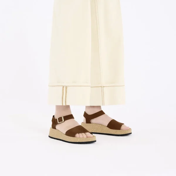 Glenda Nubuck Leather Dark Tea - Image 2