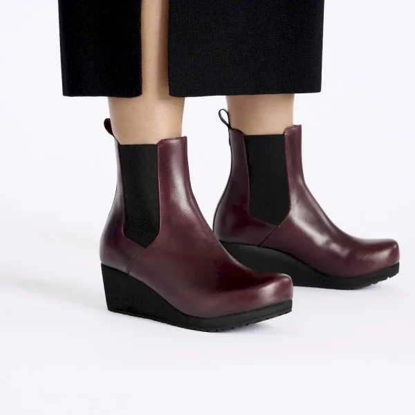 Ebba Slip On Leather Zinfandel - Image 3