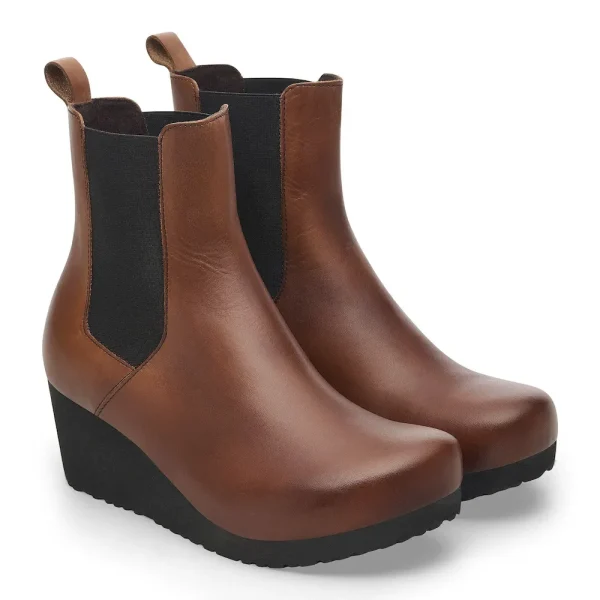 Ebba Slip On Leather Black/Cognac - Image 6