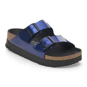 Arizona Flex Platform Birko-Flor Patent Steel Dark Blue