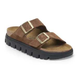 Arizona Chunky Suede Leather Dark Tea/ Black