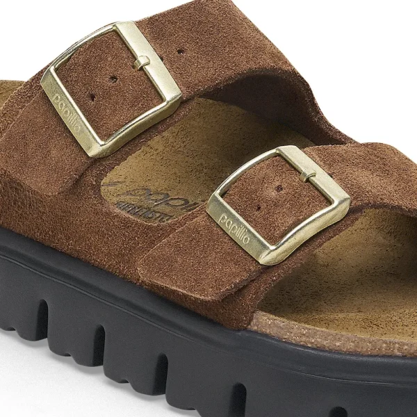 Arizona Chunky Suede Leather Dark Tea/ Black - Image 8