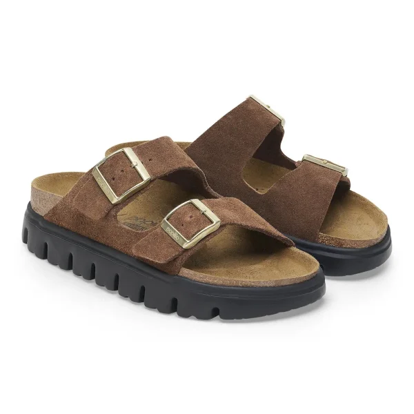 Arizona Chunky Suede Leather Dark Tea/ Black - Image 6