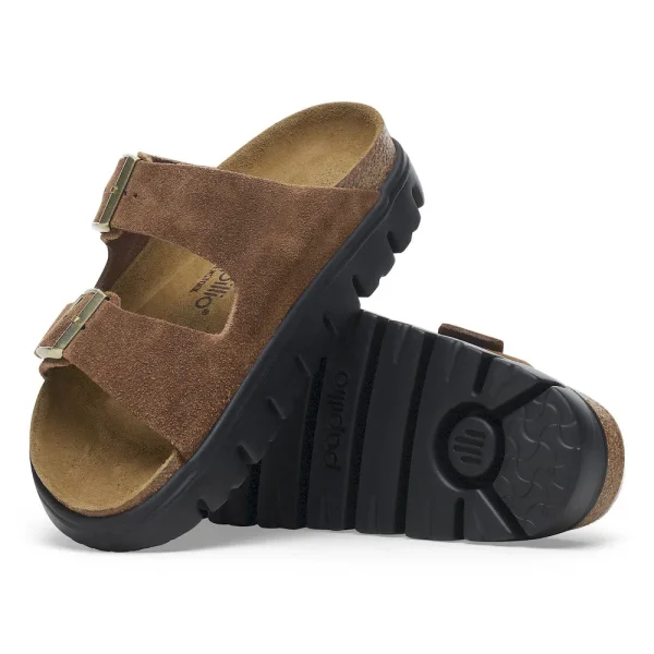Arizona Chunky Suede Leather Dark Tea/ Black - Image 4