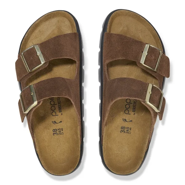 Arizona Chunky Suede Leather Dark Tea/ Black - Image 5
