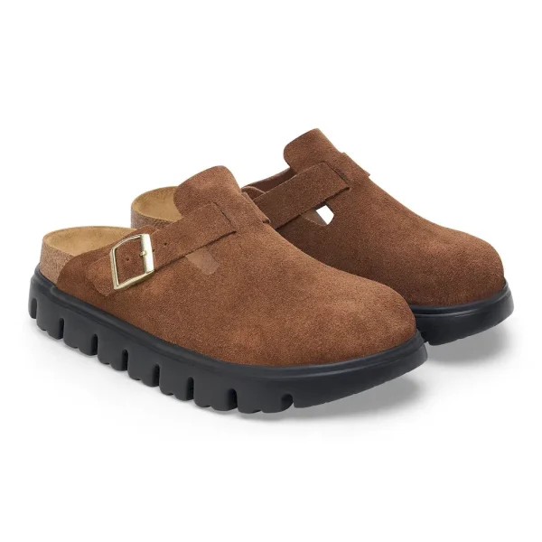 Boston Chunky Suede Leather Dark Tea/ Black - Image 6