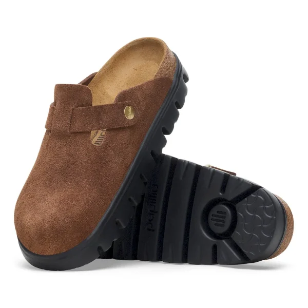 Boston Chunky Suede Leather Dark Tea/ Black - Image 4