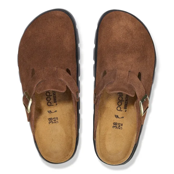Boston Chunky Suede Leather Dark Tea/ Black - Image 5