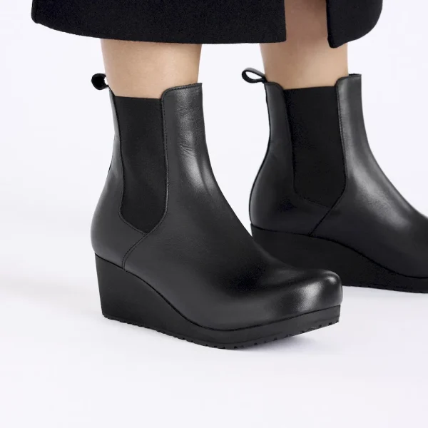 Ebba Slip On Leather Black/Black - Image 3