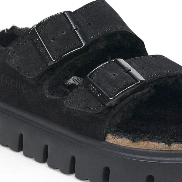 Arizona Chunky Shearling Suede Leather-Shearling Black - Image 8