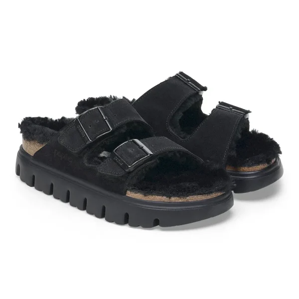 Arizona Chunky Shearling Suede Leather-Shearling Black - Image 6
