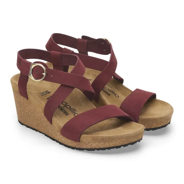 Sibyl Ring-Buckle Nubuck Leather Zinfandel - Image 6
