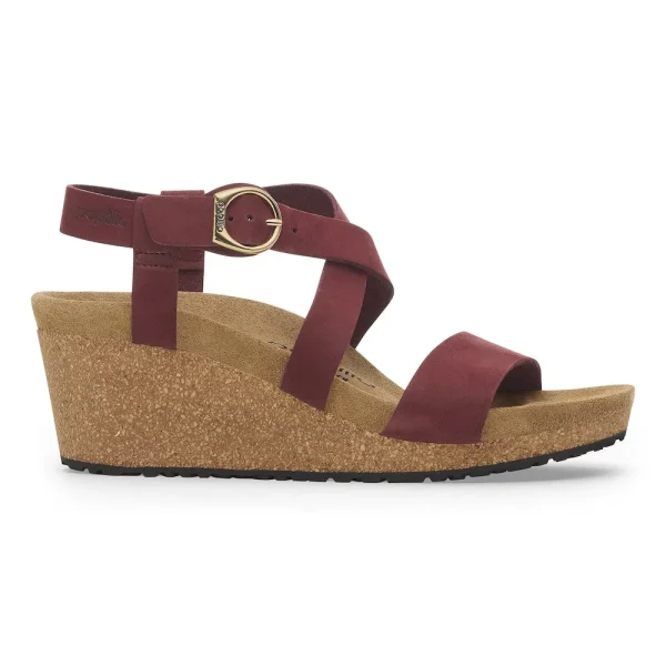 Sibyl Ring-Buckle Nubuck Leather Zinfandel - Image 7