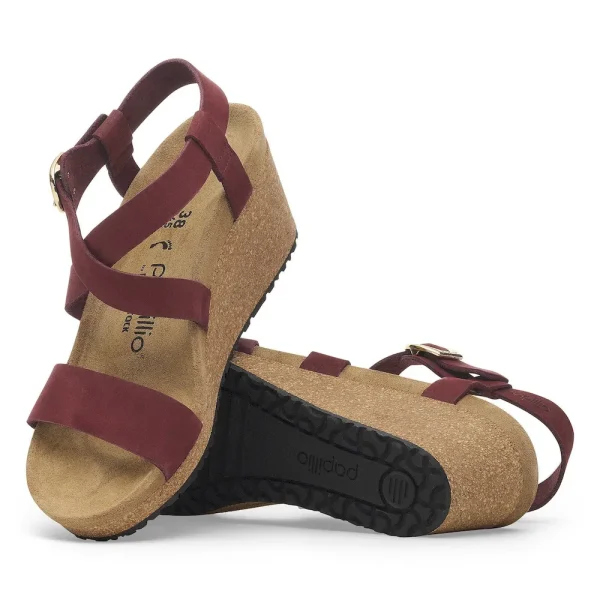 Sibyl Ring-Buckle Nubuck Leather Zinfandel - Image 4