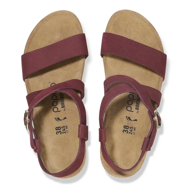 Sibyl Ring-Buckle Nubuck Leather Zinfandel - Image 5