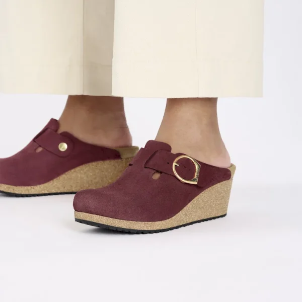 Fanny Ring-Buckle Suede Leather Berry Crush - Image 3