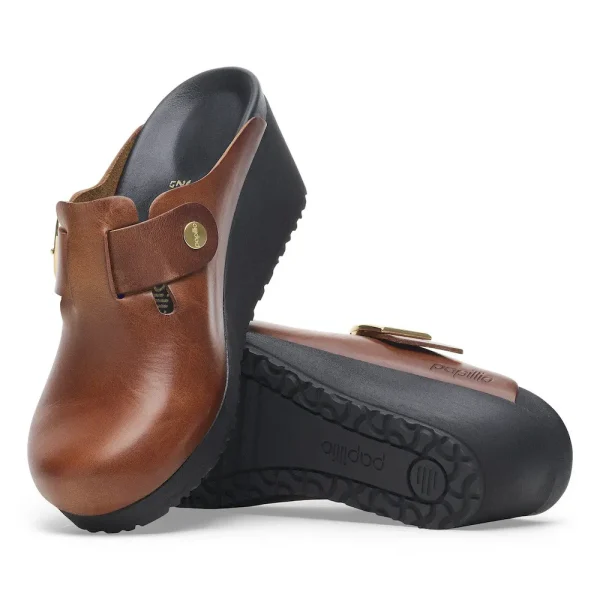 Fanny Ring-Buckle Leather Black/Cognac - Image 4