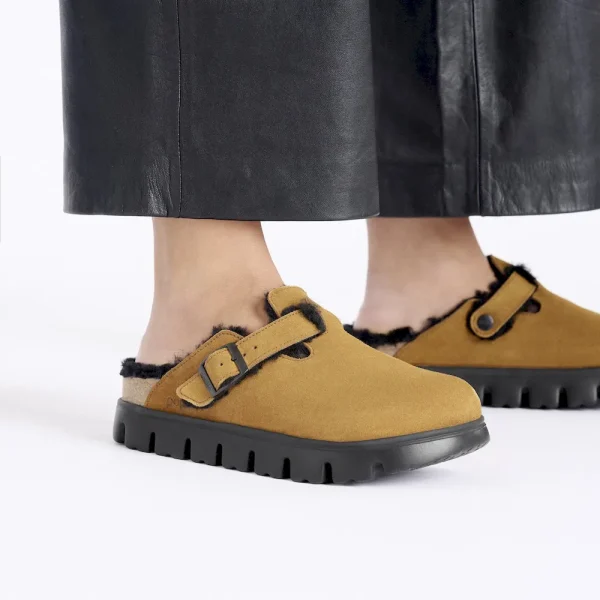 Boston Chunky Shearling Suede Leather-Shearling Mink - Image 3