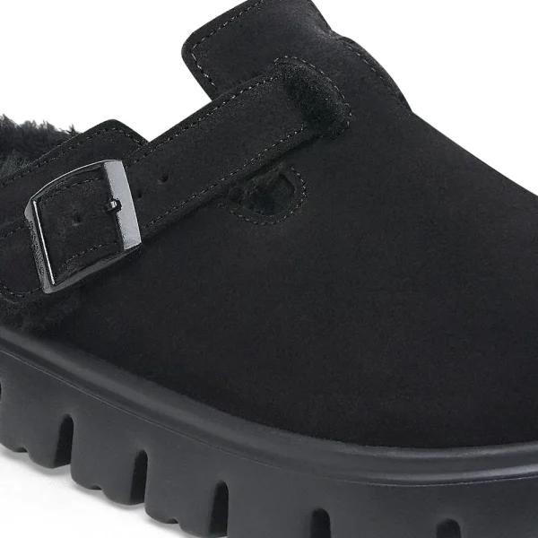 Boston Chunky Shearling Suede Leather-Shearling Black - Image 8