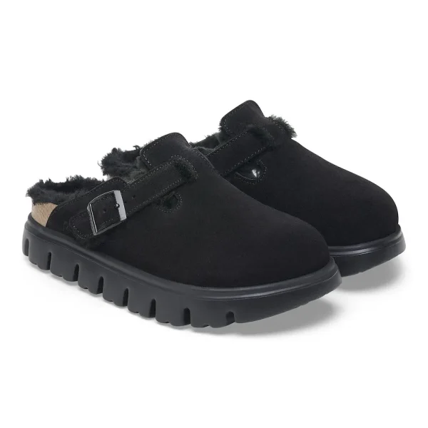 Boston Chunky Shearling Suede Leather-Shearling Black - Image 6