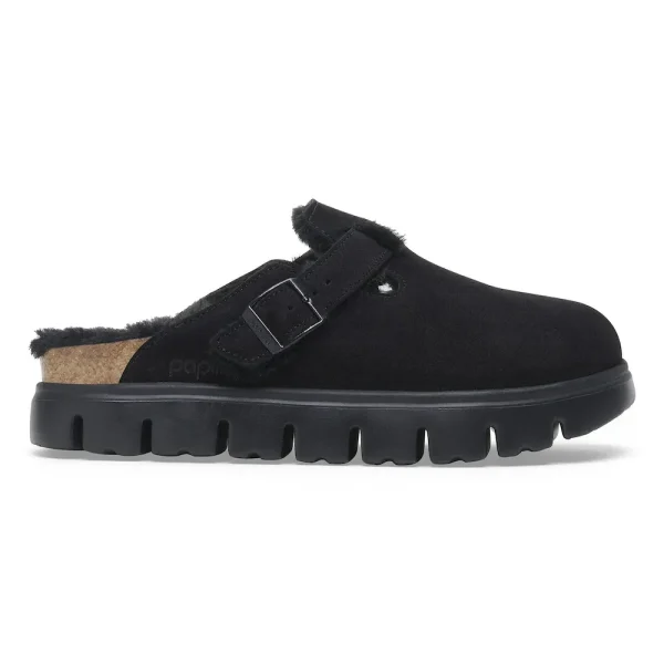 Boston Chunky Shearling Suede Leather-Shearling Black - Image 7